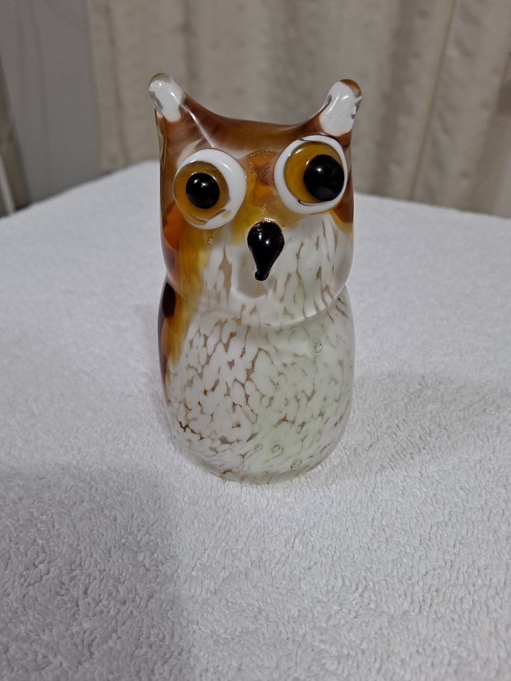 Murano Glass Owl Figurine